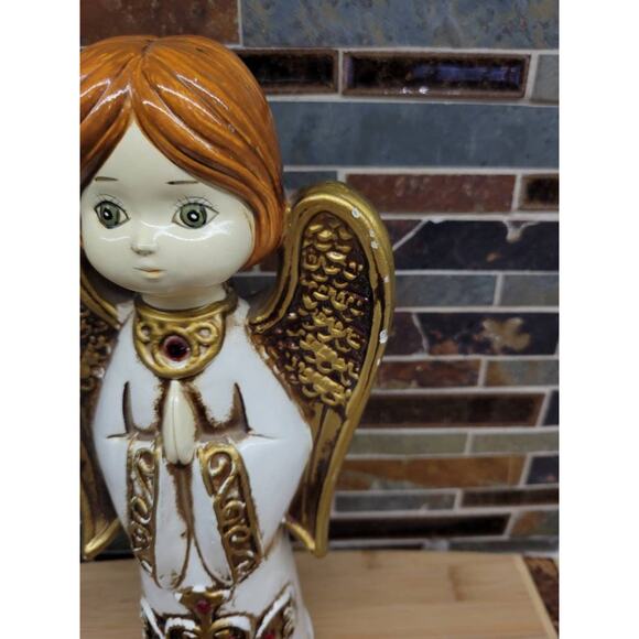 Vintage Paper Mache Angel Figurine, Christmas Decor, Ardco? - Picture 3 of 5